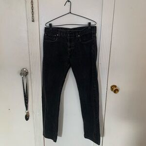 Levi's Black denim jeans-classic straight leg